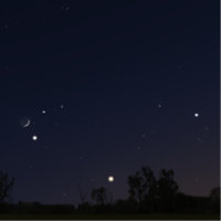 Venus Jupiter Mond